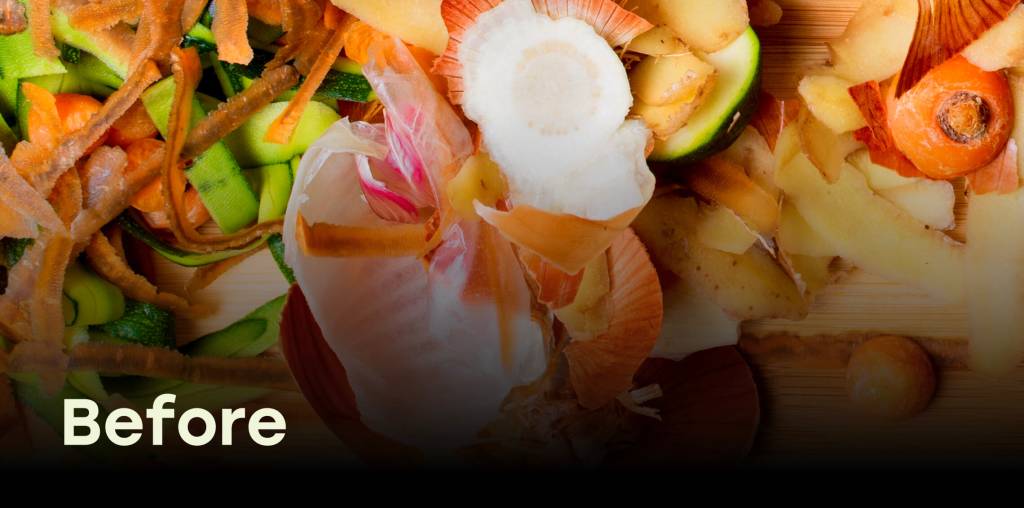 food waste before processing